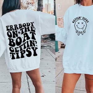 Errbody On The Boat Getting Tipsy Svg, River Shirt Svg, Funny Quote Svg, Summer Svg, River png, Camper Life Svg, Sublimation Design