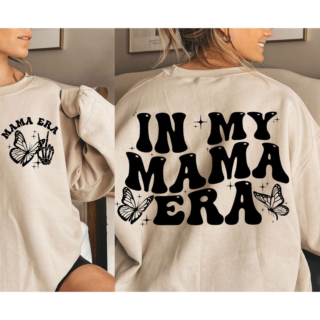 In My Mama Era Svg Png, Trendy Svg, Trendy Mama Svg, Wavy Text Svg, Svg