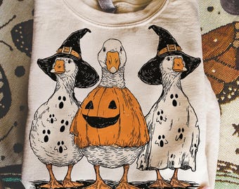 goose halloween fall png, Halloween Silly Goose floral boho, Halloween Goose Sublimation Design, Funny goose Halloween png, funny fall png