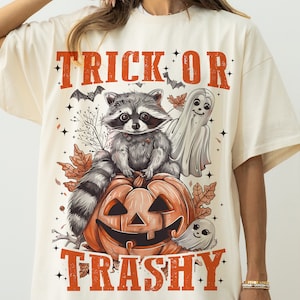 Feral Girl Halloween png, png Trick or trash, png sauvage, dessins d'Halloween png, png drôle, png drôle d'halloween, png fille d'halloween, raton laveur