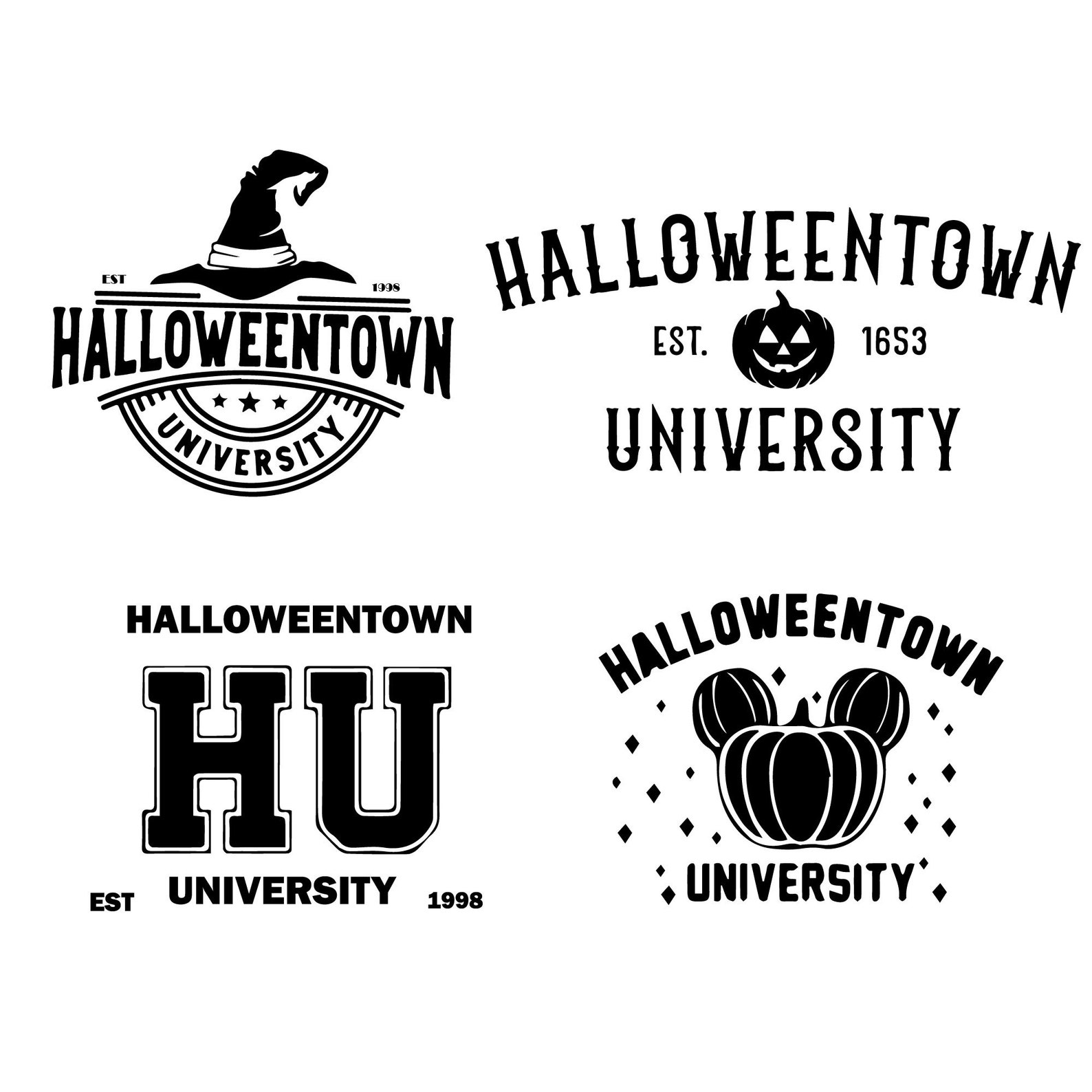 Halloweentown University SVG PNG Halloween Svg Halloween Etsy