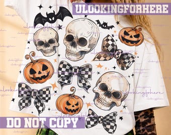 Halloween Skull Bow png, Coquette Bow Halloween png, Skeleton png, Spooky Season png, Coquette png, Sublimation png designs