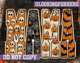 Mama Pumpkin Leopard PNG, Fall Halloween Sublimation Design, Checkered Mama Shirt PNG, Trendy Autumn Digital Download, popular country font