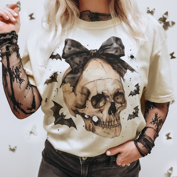 Halloween Skull Bow png, Coquette Bow Halloween png, Halloween png, Skeleton png, Spooky Season png, Coquette png, Sublimation png designs