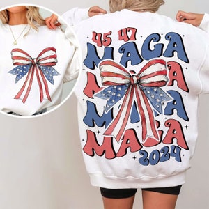 Maga 45 47 2024 coquette Png, American 4 juillet Png, Trump girl Png, America png, maga 45 47 png, Designs par sublimation, chemise Trump
