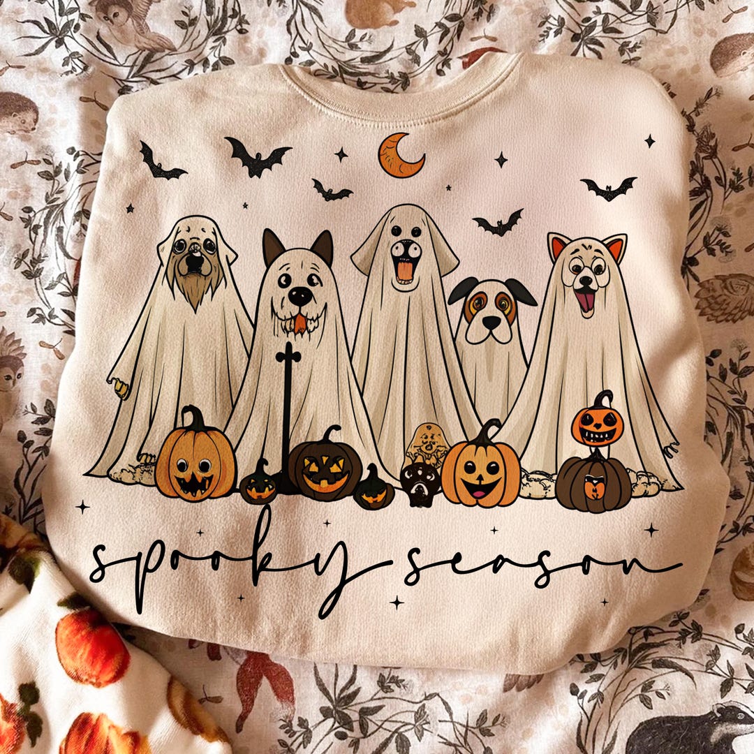 Retro Ghost Dog PNG, Spooky Season PNG, Halloween Ghost Dog Png ...