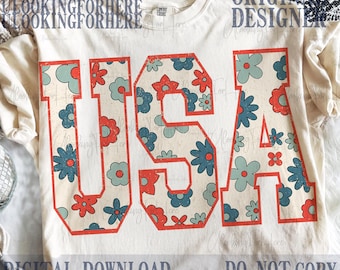 USA Svg Png, Retro America Png, 4th Of July PNG, 4th Of July Sublimation Design, America Png, Patriotic Png, Digital Download