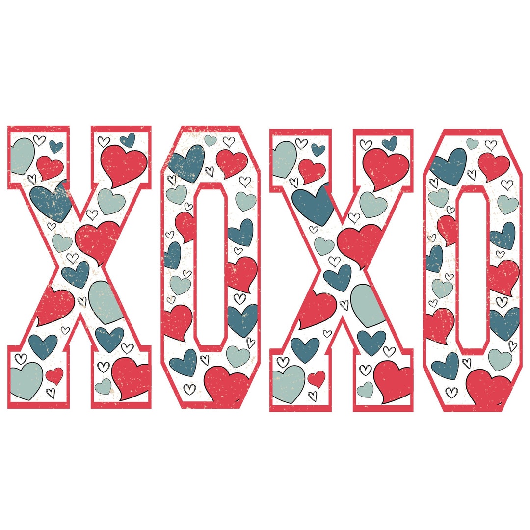 XOXO SVG PNG, Valentines Sublimation Design, Valentines Day Xoxo Design ...