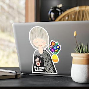 Byron Katie Aufkleber Laptop Aufkleber süße Byron Katie Art Geschenk für Fenster Aufkleber Byron Katie Laptop Aufkleber und Aufkleber Byron Katie Vinyl Sticker