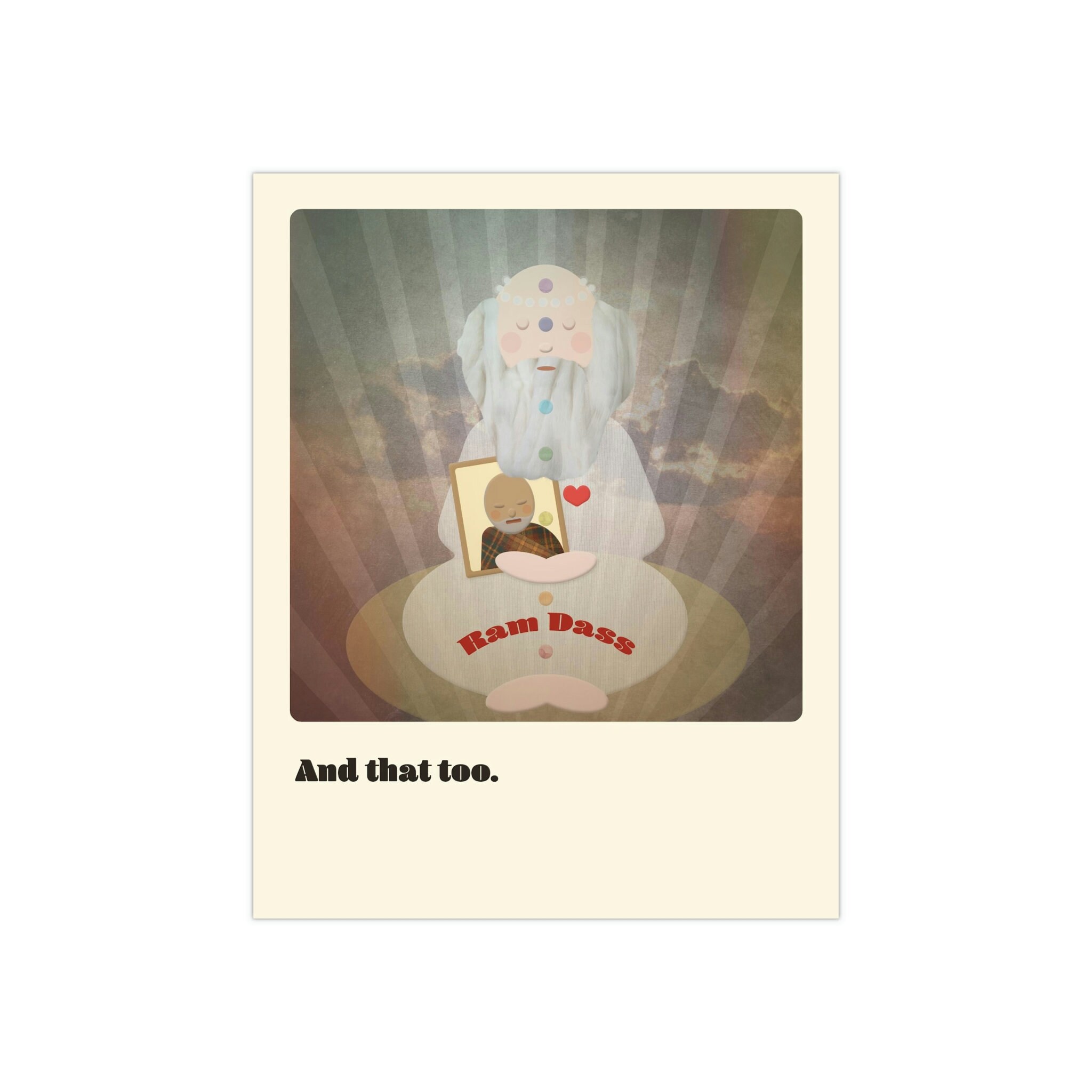 Ram Dass Poster Print Wall Home Decor Art Ram Dass Quote Wall Decor