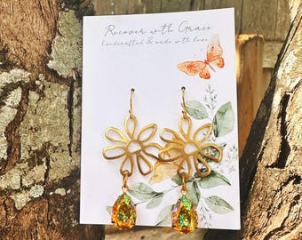 Golden Hippie Tear Drop Earrings