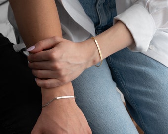 Bracelet personnalisé pour les couples, cadeau pour petit ami, cadeau pour petite amie, cadeau pour les couples, cadeaux personnalisés, bracelets commémoratifs de couple