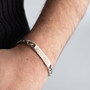 Personalized Steel Couple Bracelets, Custom Matching Bracelet For Couple, Friendhip Bracelets, Relationship Bracelets, Gift For Couples, image 7