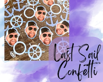 Groom's Face Confetti | Face Confetti | Bachelorette Party Confetti | Bachelorette Party Decor | Last Sail Bachelorette