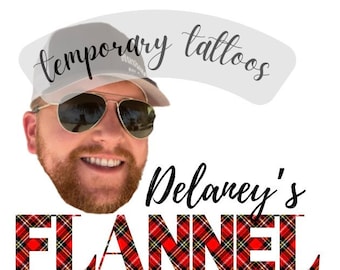 Flannel Fling Tattoos | Flannel Fling Bachelorette | Custom Tattoos | Custom Bachelorette Tattoos | Bachelorette Tattoos | Temporary Tattoos