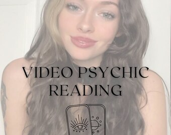 VIDEO Psychic Tarot Card + Visions Reading | 30 minutes | 5 Questions
