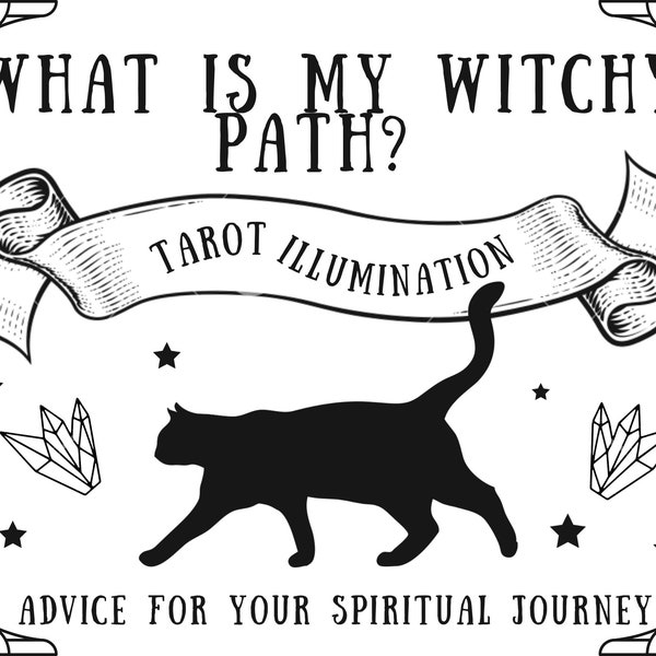 TAROT CHEMIN SPIRITUEL | 24-48 heures | 2-3 paragraphes | Conseils spirituels | Lectures pour sorcières | Quel genre de sorcière suis-je ?