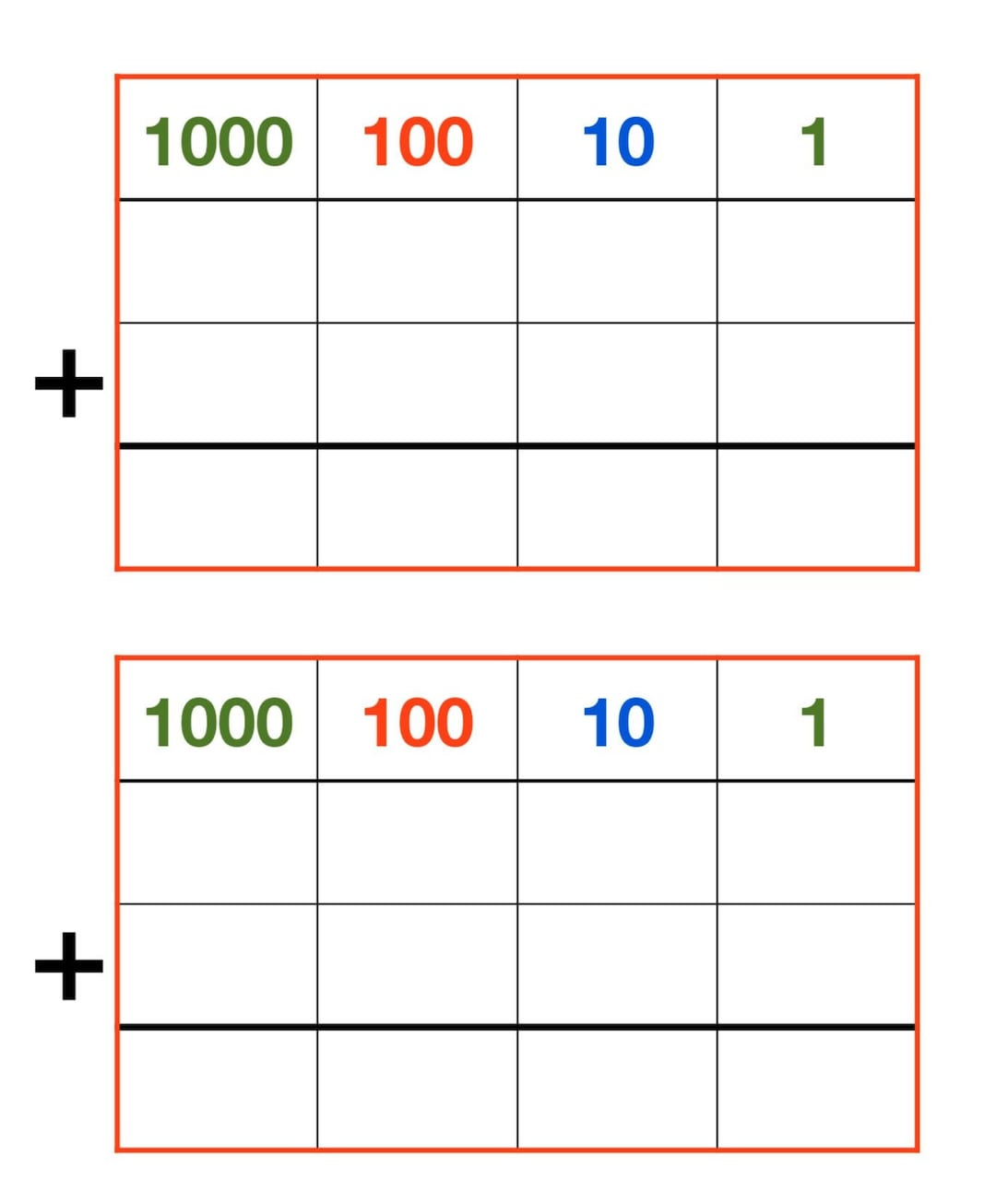 Addition Equation Grid - Etsy