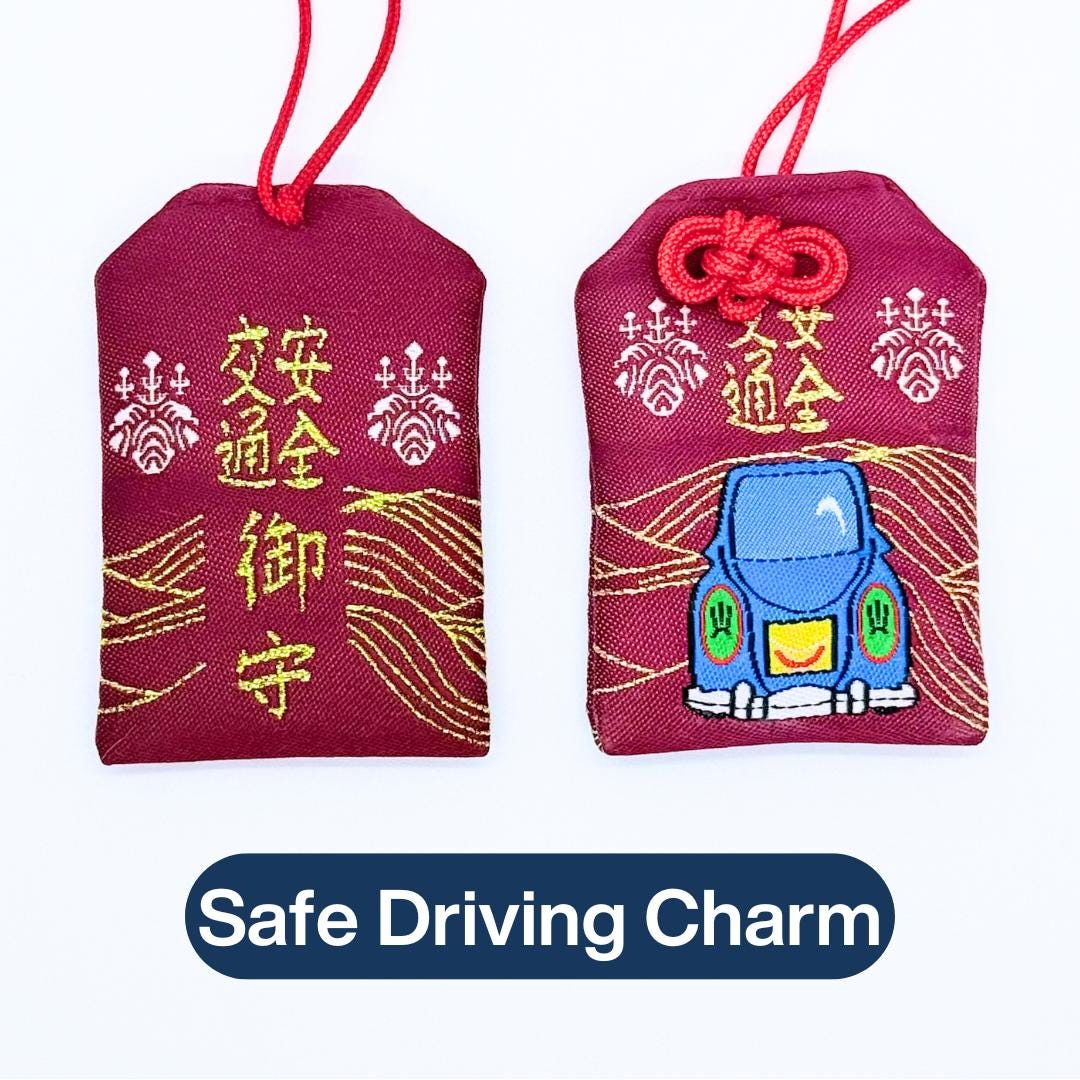 10 Pièces Omamori Amulette Bonne Chance Charmes Suspendus