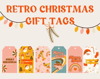 Retro Christmas Printable Tags