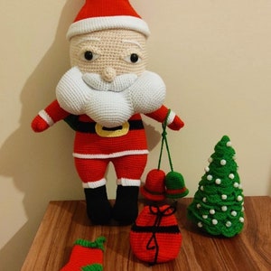 Santa Claus Amigurumi Pattern, PDF English Tutorial Crochet Pattern, Christmas Toy, Amigurumi Doll, Gift for Kids