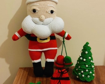 Santa Claus Amigurumi Pattern, PDF English Tutorial Crochet Pattern, Christmas Toy, Amigurumi Doll, Gift for Kids