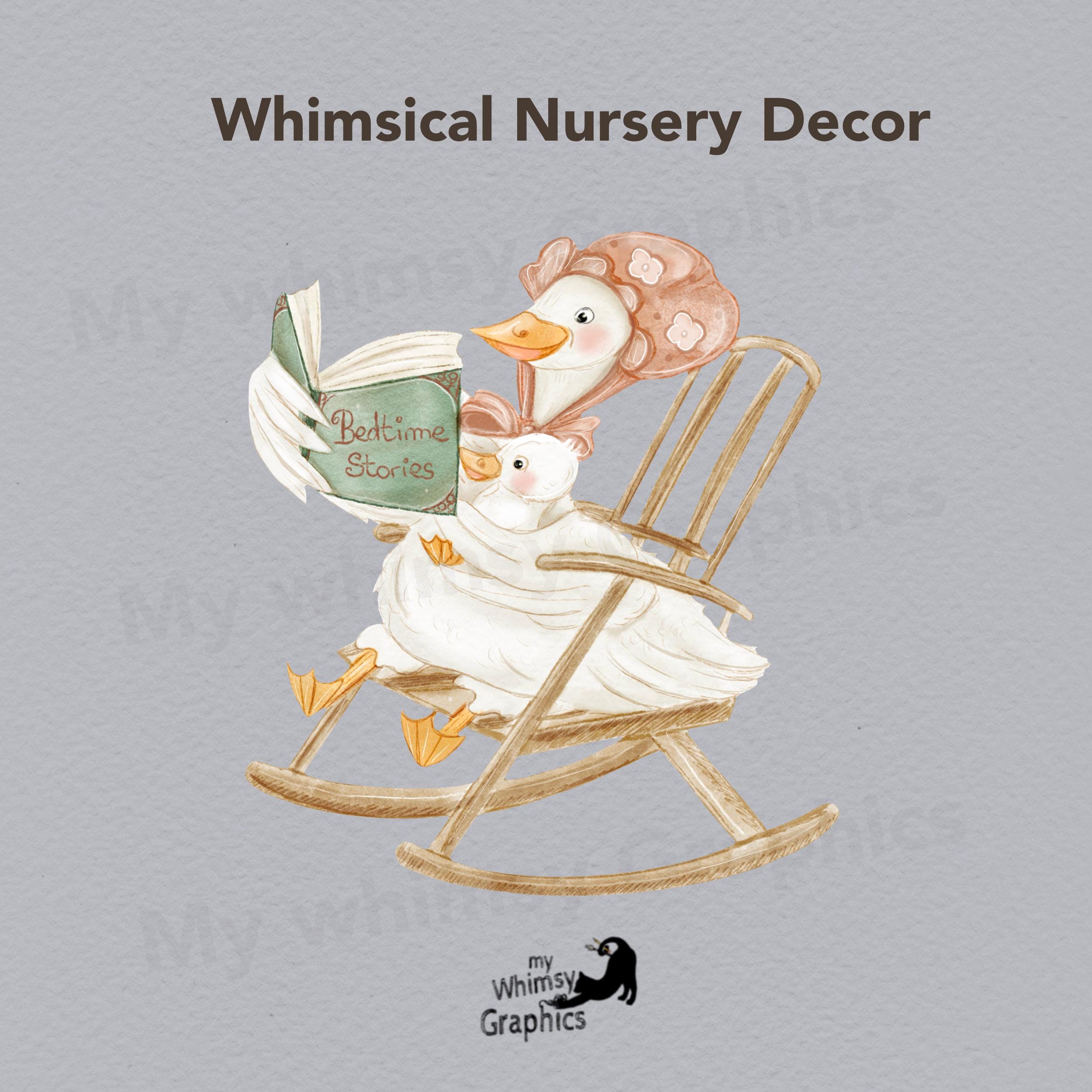 Goose Clipart Watercolor for Baby Shower and Gender Reveal, Mother ...