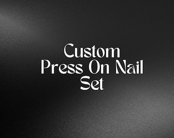 Conjunto de unhas postiças personalizadas
