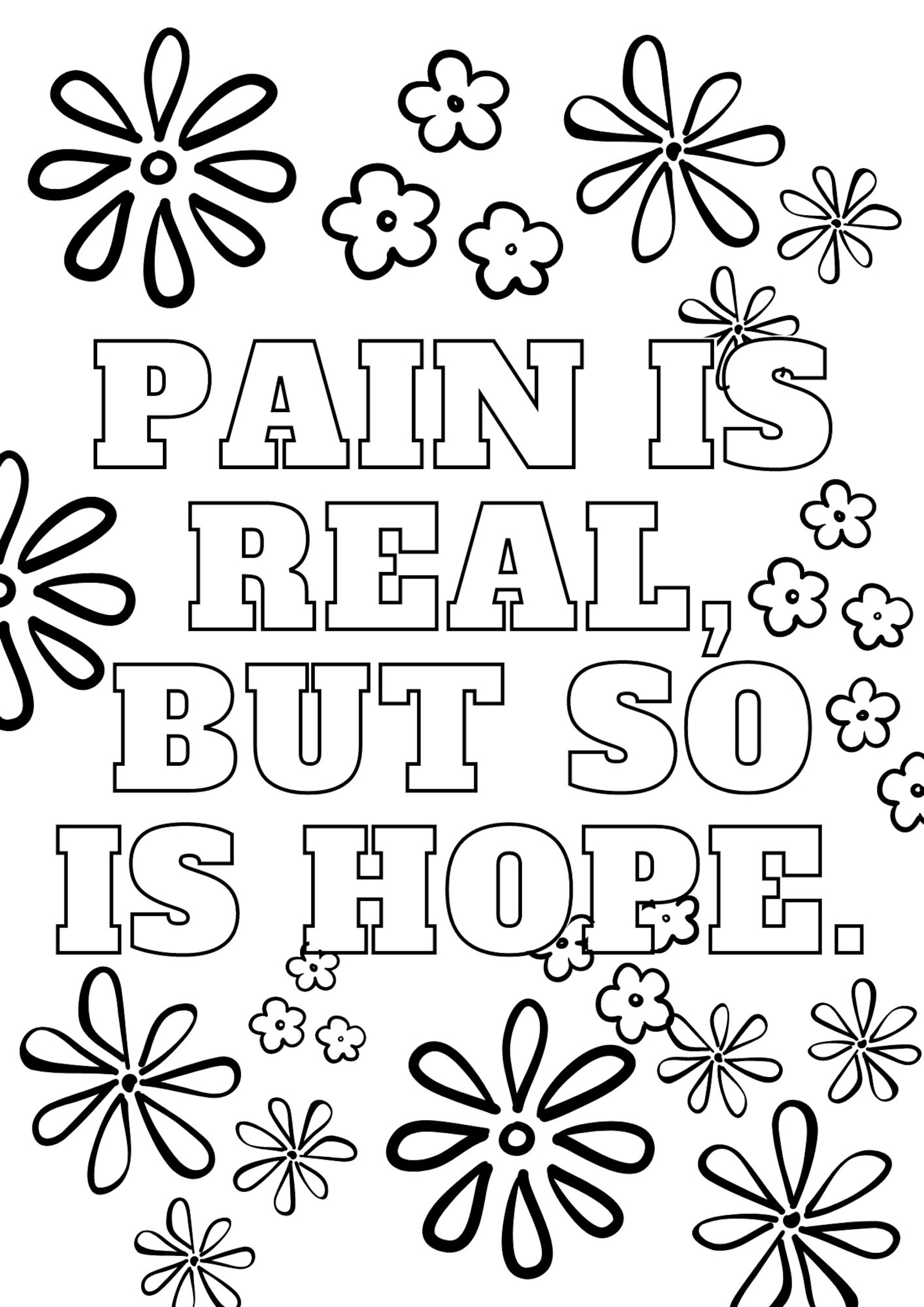 Recovery Coloring Book Sober/sobriety/anxiety/mental Health Etsy