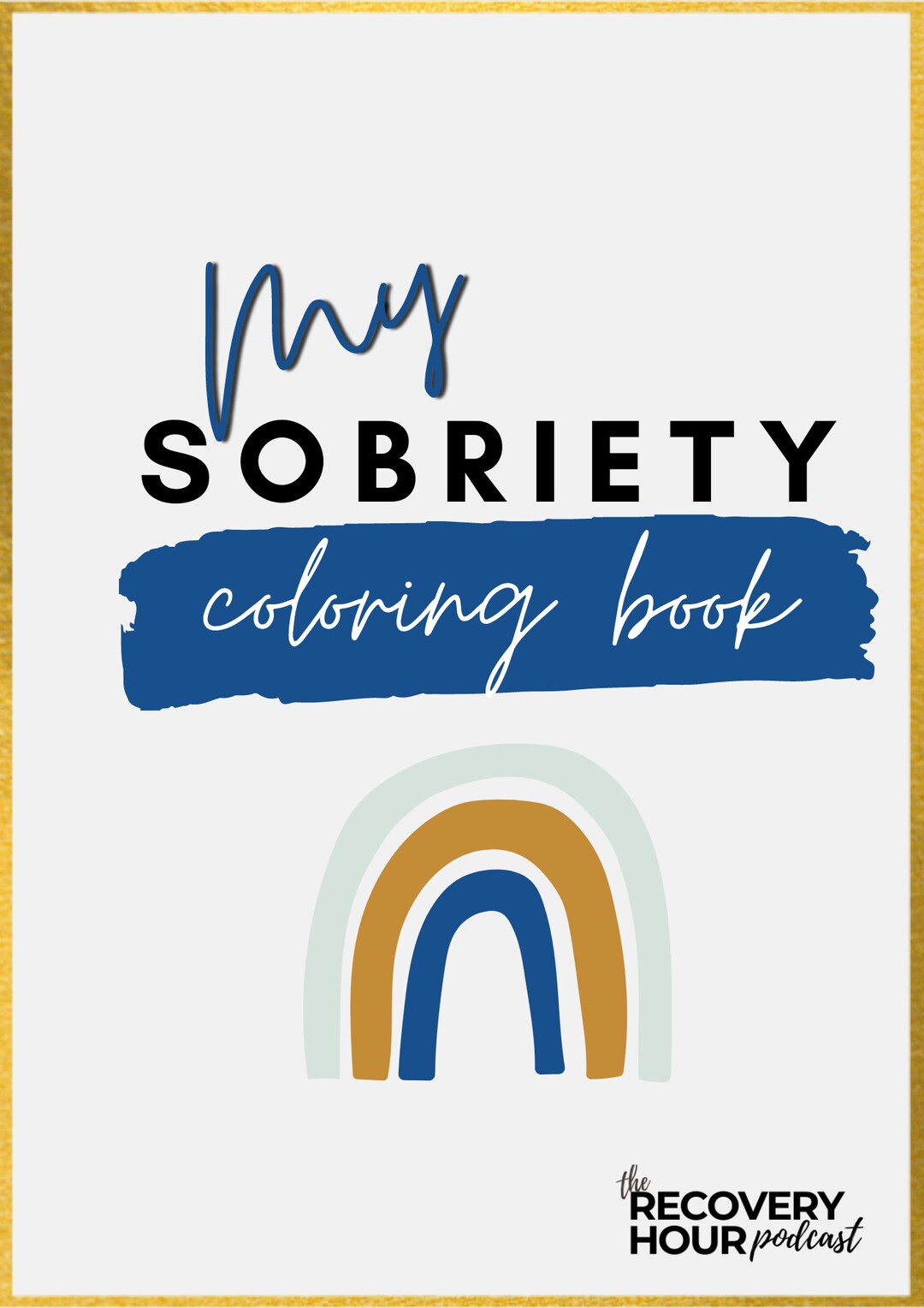 Sobriety Coloring Book Sober/recovery/anxiety/mental Health Etsy