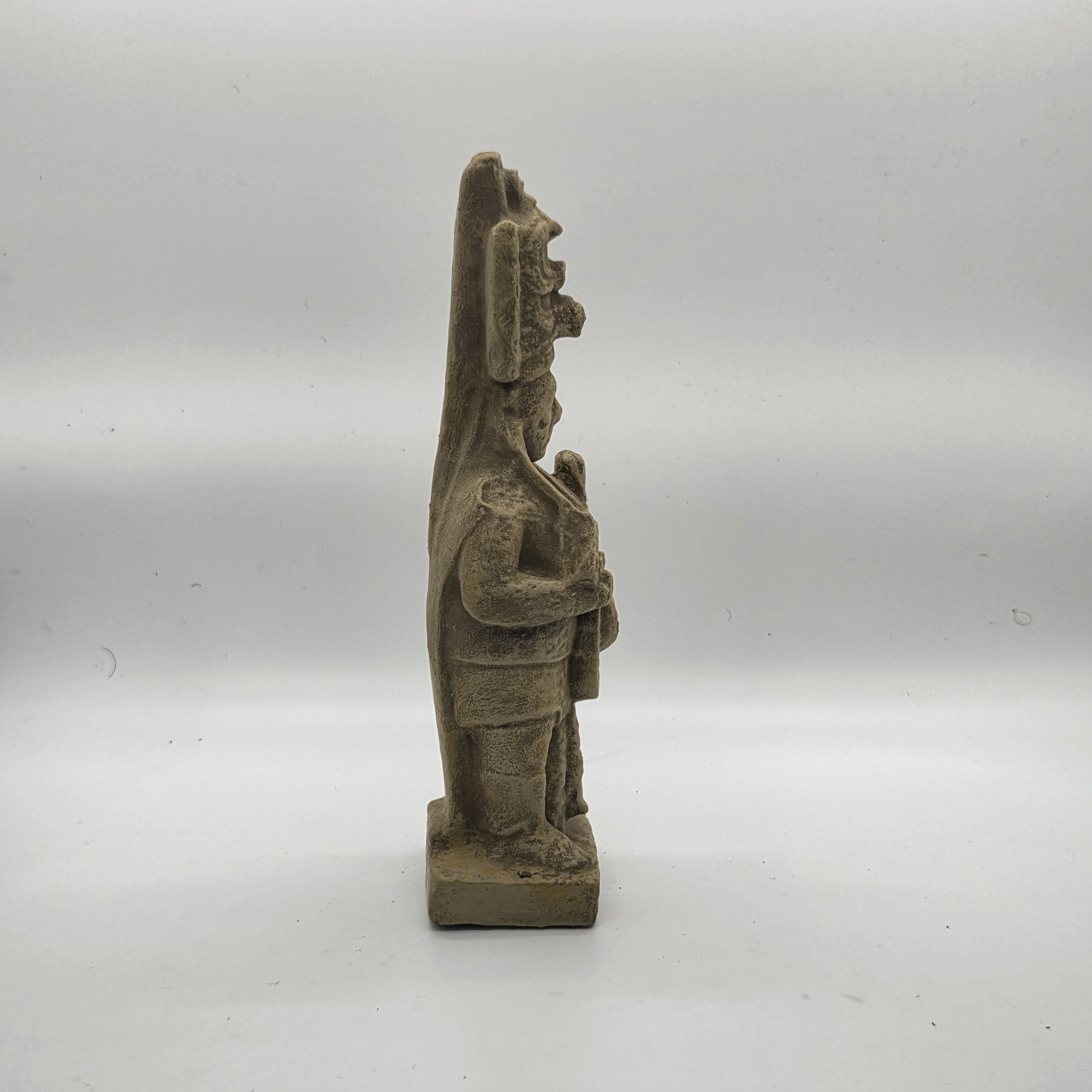 砂岩風のキニッチ・チャパット像、3Dプリントされたメキシコの像、マヤ