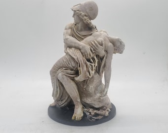Mars and Venus statuette, greek mythology sculpture,goddess venus satue,Roman hellenistic art statue,love and beauty gift idea, marble bust