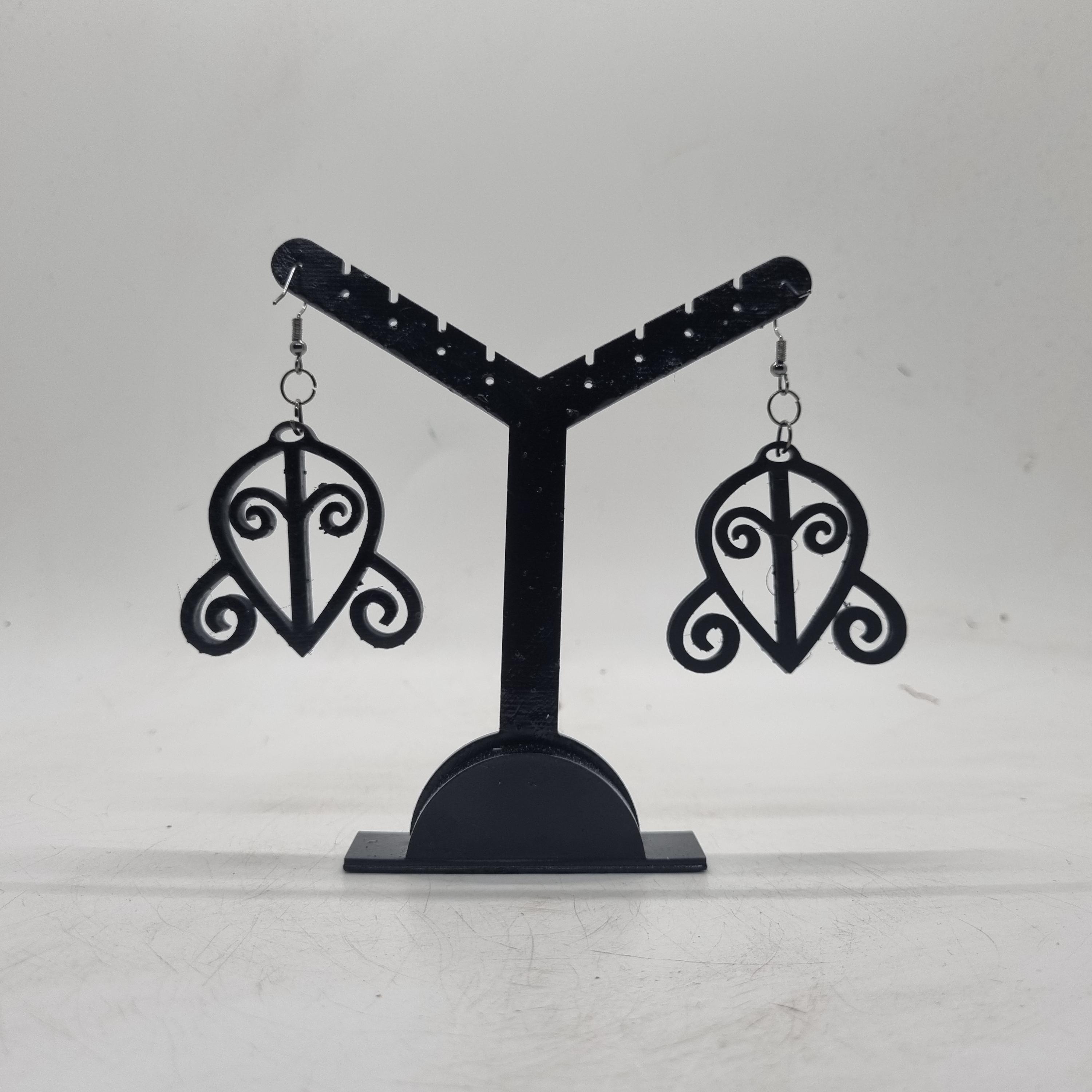Odo Nnyew Fie Kwan, Adinkra Symbol Earrings, African Earrings, African ...