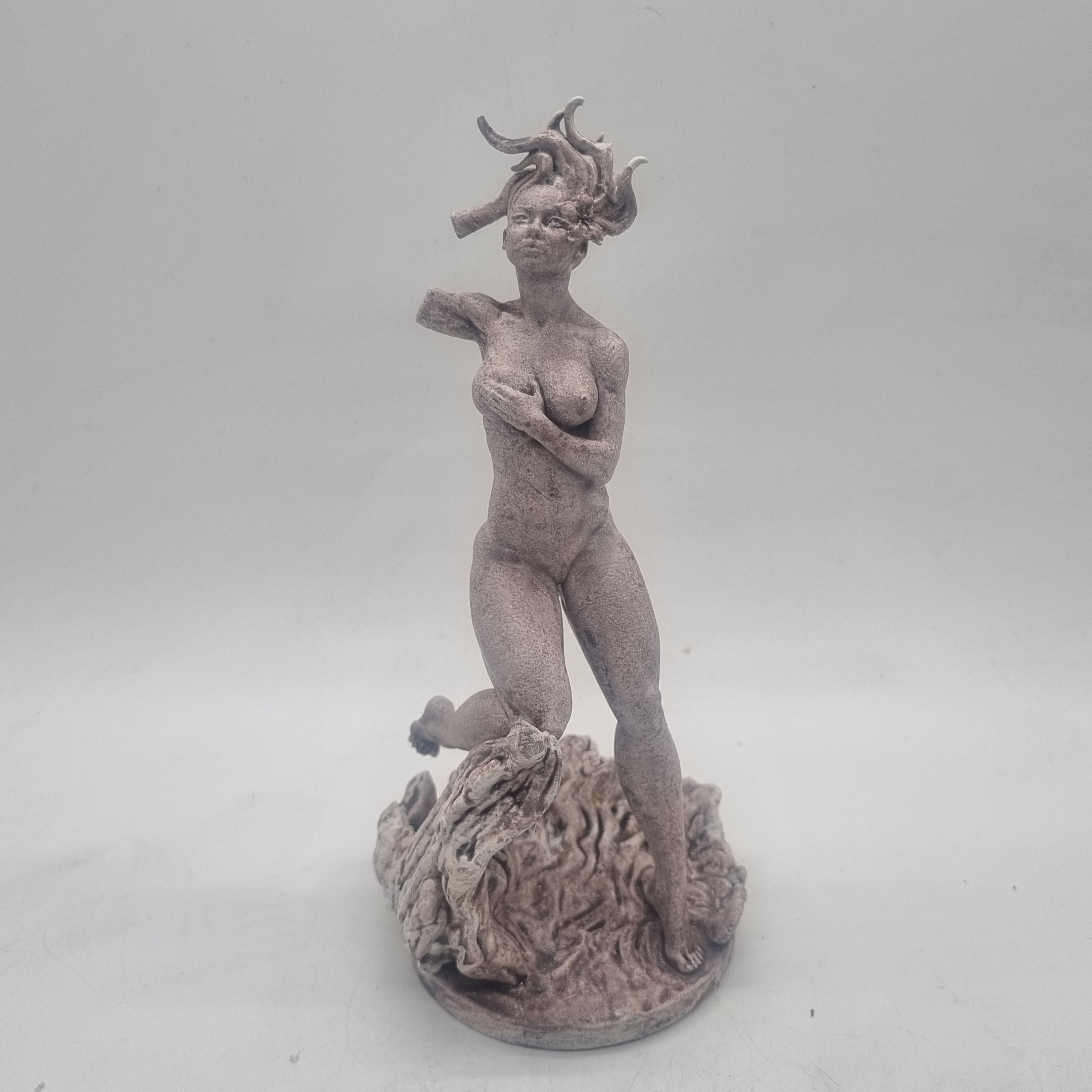Marble effect Nymph statuette, Ancient Greek statue,Roman female sculpture, roman figurine, greek mythology, greek nature goddess gift idea