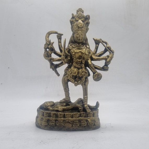 ヒンズー教の神 カーリー 真鍮 置物 インド神話