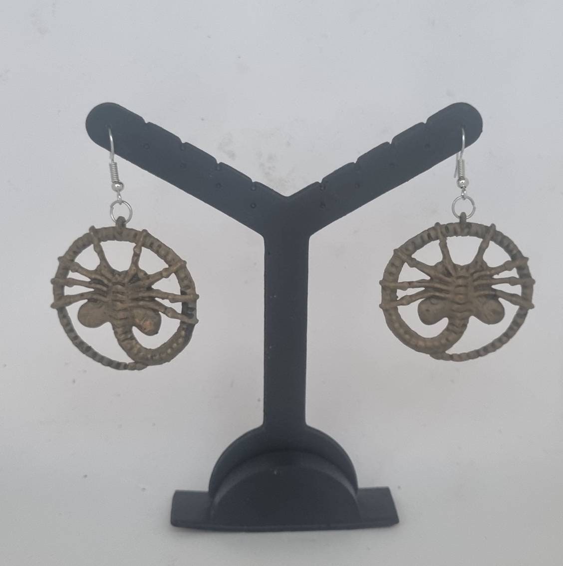 Alien Facehugger Earrings 3d Printed Horror Cosplay Etsy