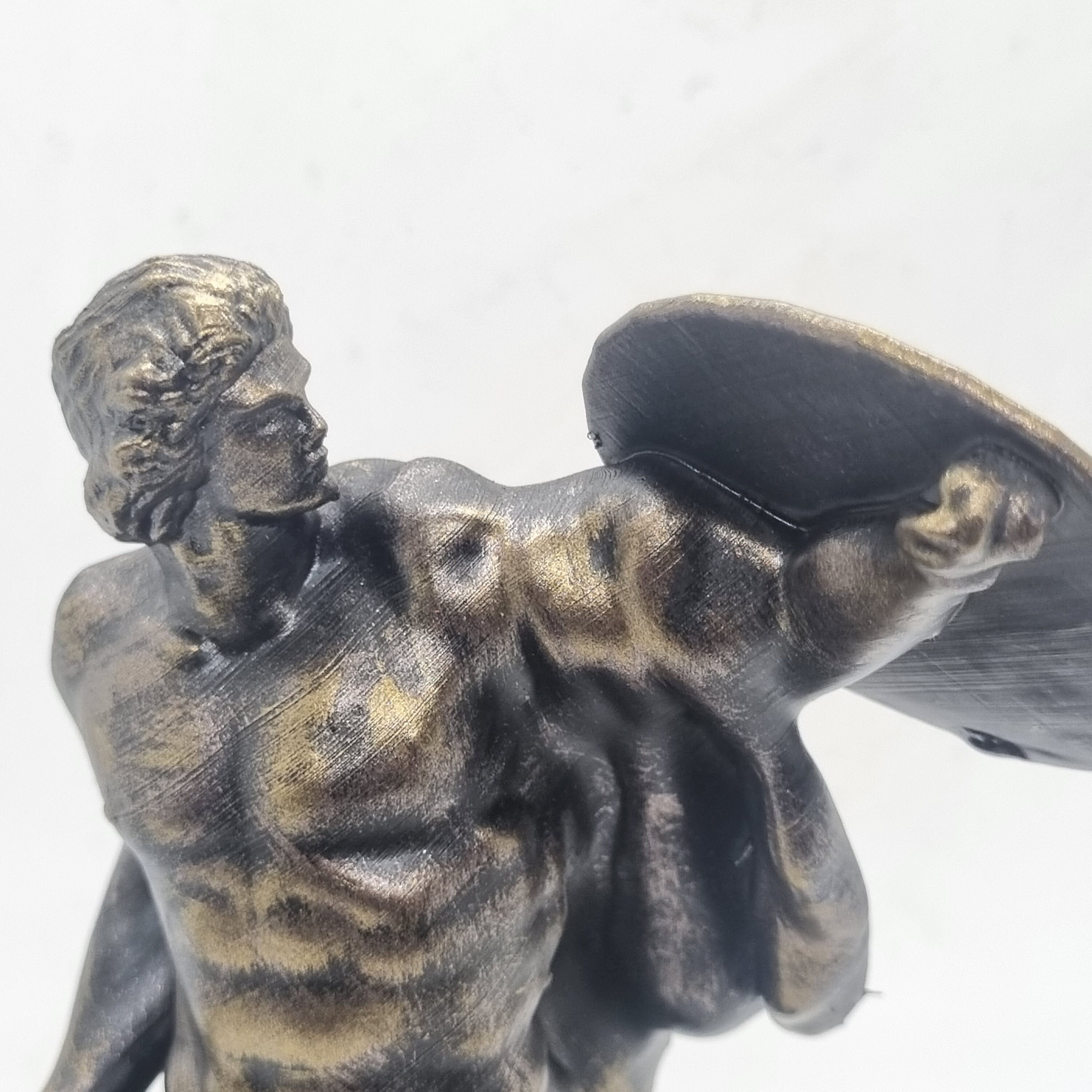 アキレスの小像、古代ギリシャの彫刻、ギリシャの男性の像、ギリシャ