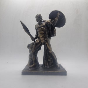 Achiles statuette, Ancient Greek sculpture,Greek male figurine, greek mythology gift idea,bronze statue, gods and Goddesses,greek warrior