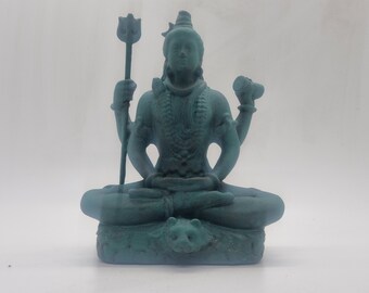 シヴァの小像、ヒンドゥー教の神の像、蓮華座の像、インド神話の装飾品