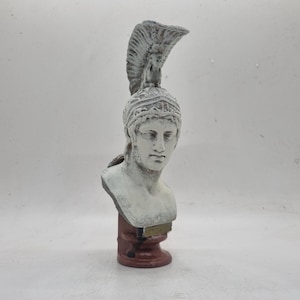 Ares/Mars god of war, 3d printed bust,greek mythology statuette, Gods and Goddesses, Hellenistic Roman art statue, marble head sculpture .