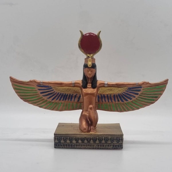 Goddess Isis, san fransisco statuette, 3d print Egyptian statue, African art and culture,Egypt god sculpture, winged goddess figurine