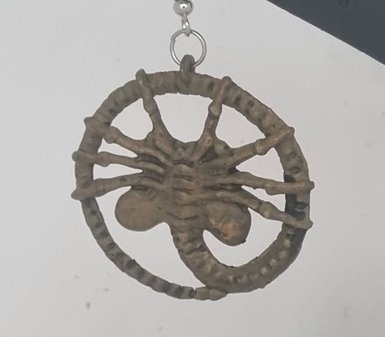 Alien Facehugger Earrings 3d Printed Horror Cosplay Etsy