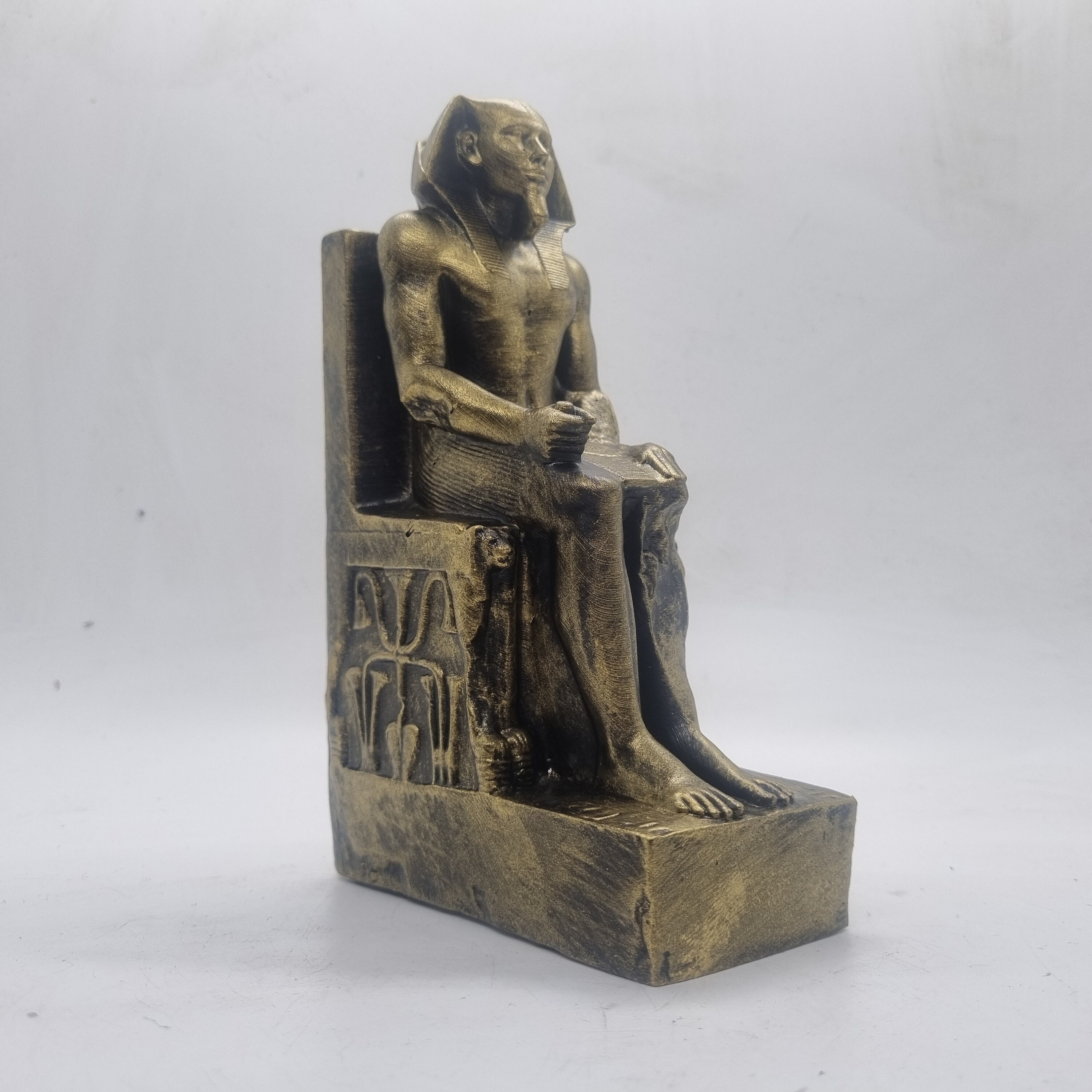Statue Pharaon Façon Bronze - Résine - Veronese - Ancienne Égypte - Déco Adulte