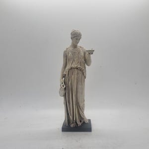 Goddess Hebe statuette, greek mythology gift,gods and goddesses,Roman juventas statue, hellenistic marble sculpture,resin greek figurine