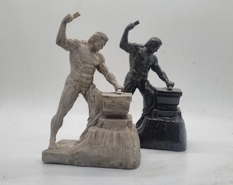 Hephaestus blacksmith statuette, Roman hellenistic art statue, bronze craft god figurine, greek mythology gift ,gods and Goddesses, 3d print