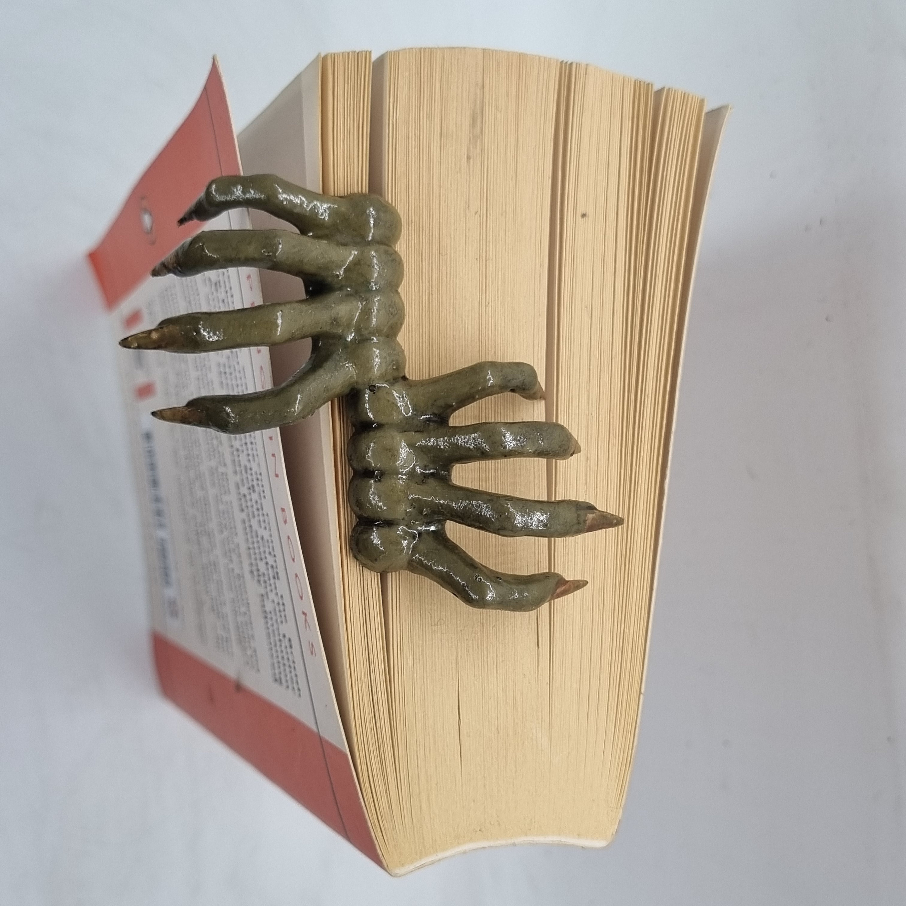 Segnalibro Gotico A Mano Di Demone – In Resina 9x9x12 Cm, Per Lettori E Amanti Dell'horror, Regalo Di Halloween