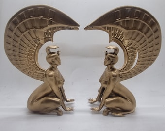 Sphinx oracles du Sud couleur or, souvenirs de film imprimés en 3D, statue de sphinx en résine, figurine de film fantastique, cadeau lion ornemental ailé