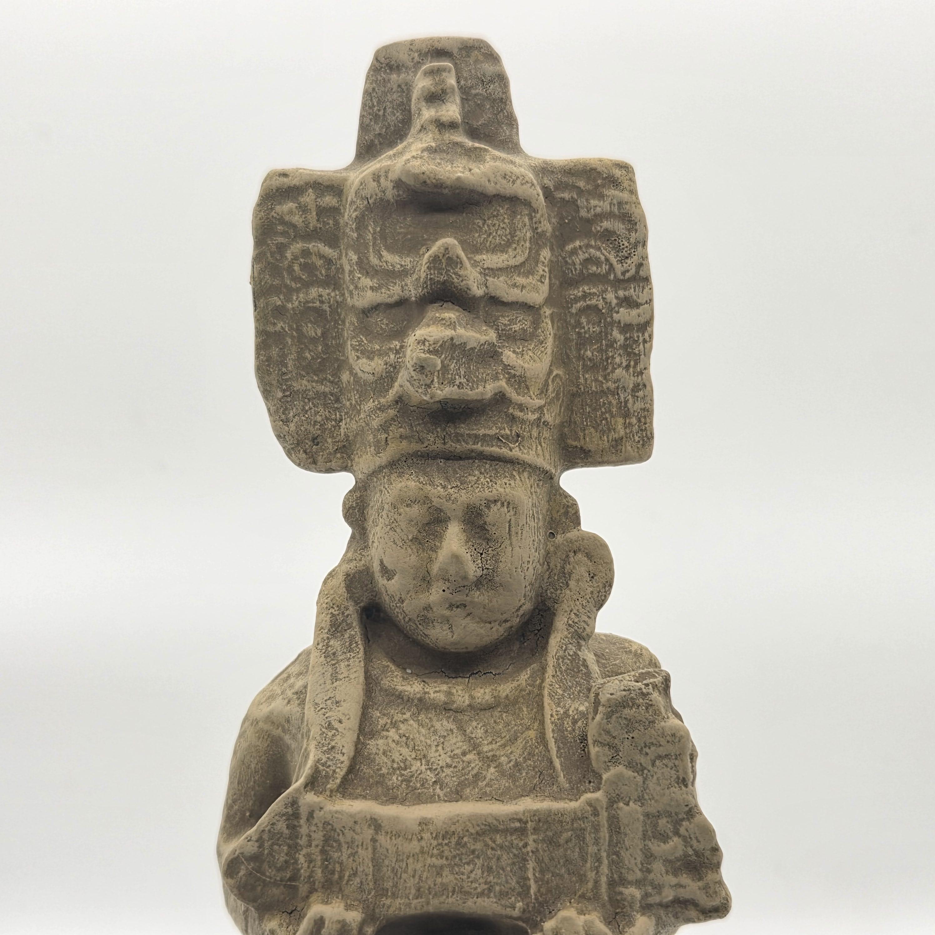 砂岩風のキニッチ・チャパット像、3Dプリントされたメキシコの像、マヤ