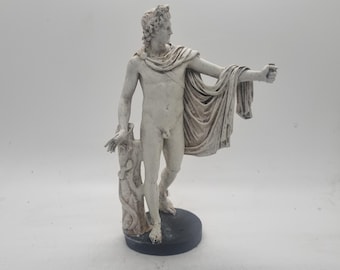 Apollo Belvedere, 3D-geprint nepmarmeren standbeeld, hellenistische kunstsculptuur, Romeins mannelijk beeldje, geschenk Griekse mythologie, beeldje oude Griekse god