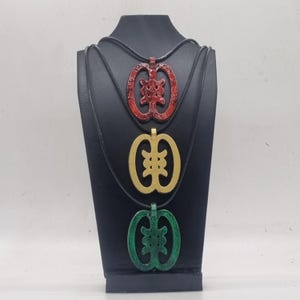 Akwaaba Adinkra symbol pendant, African tribal jewellery, african goodluck charm, African american gift idea, akan kente dress, Ghana art
